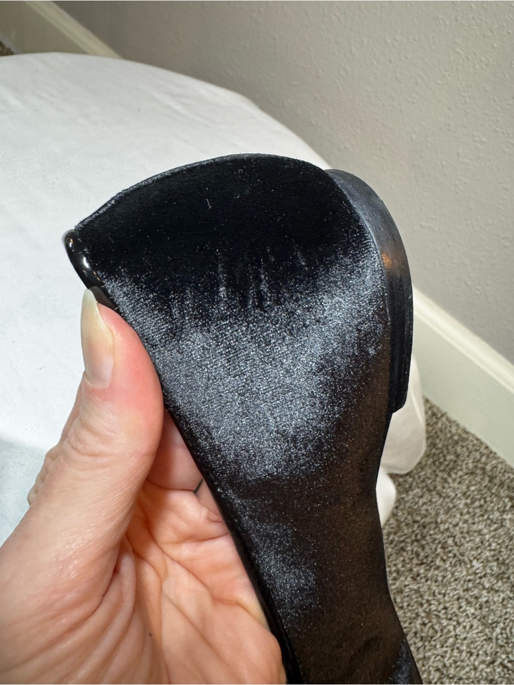 Tory Burch - Easton Black Velvet Embroidered Slip-On Loafers - 8.5 - Picture 8 of 16